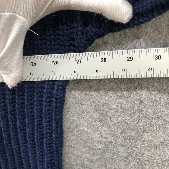 La Ligne Toujours Cashmere Sweater Womens XL Navy Blue Crewneck Relaxed - Picture 10 of 10